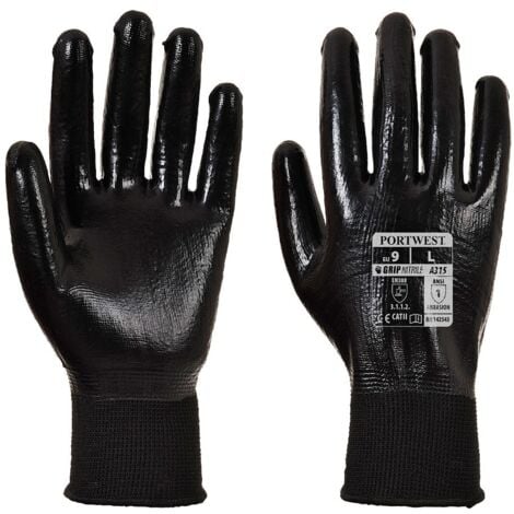 Guanti Rivestiti In Nitrile Grip All Flex Nero 11