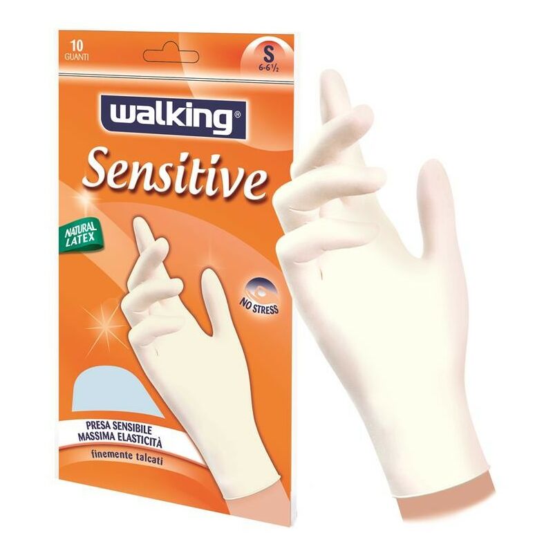 Image of Walking - guanti sensitive s finemente talcati 10 pz