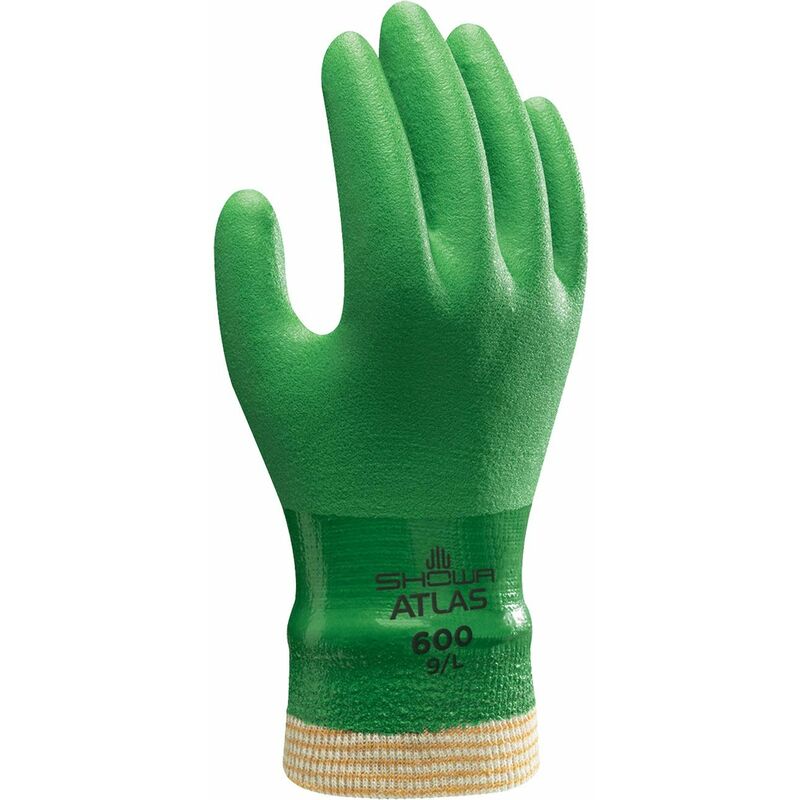 Guanti pvc 600 verdi 10 Showa