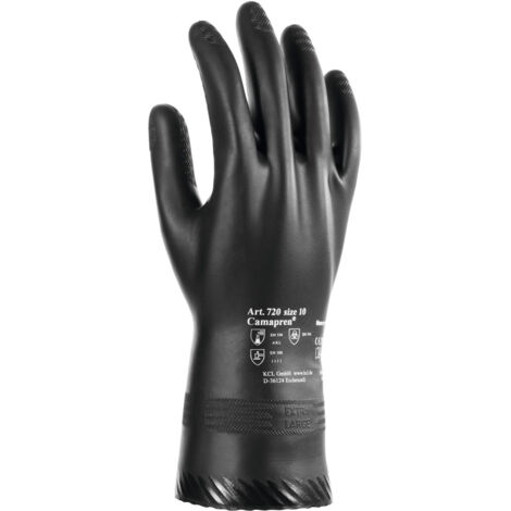 Guanto chimico Camapren 720 taglia 7 nero EN 388.EN 374 PSA III HONEYWELL (Per 10)