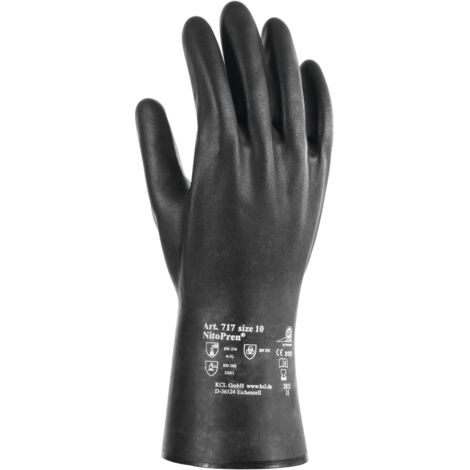 Guanto chimico nitopren 717 taglia 9 grigio scuro EN 388.EN 374 PSA III HONEYWELL (Per 10)