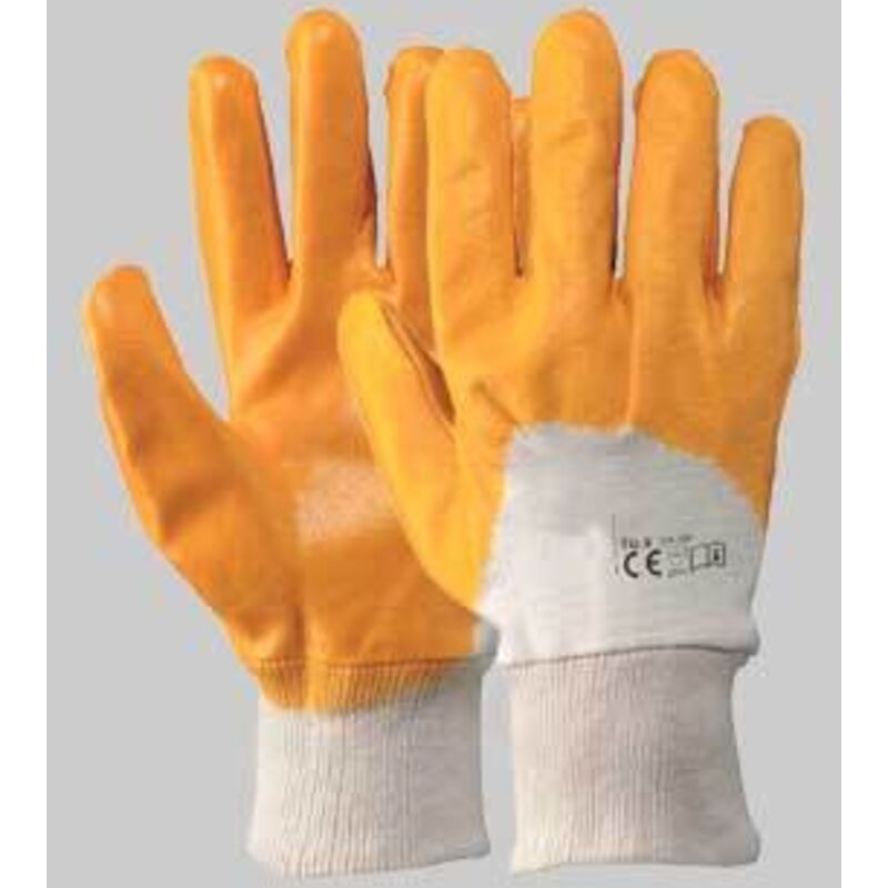 Guanto cotone/impregnato nbr giallo tg. 10 conf. da 12 pa