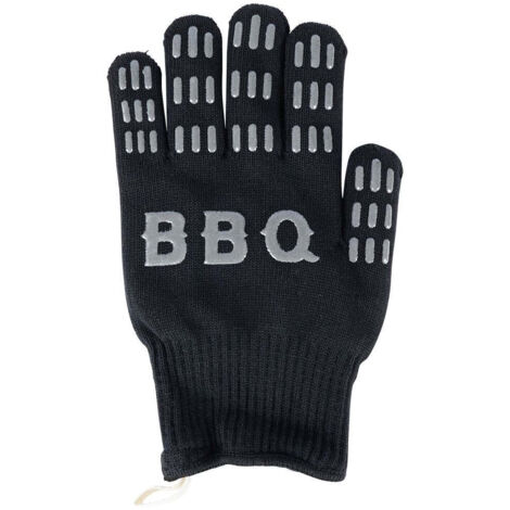 GUANTO DA BBQ COTONE+SILICONE NERO