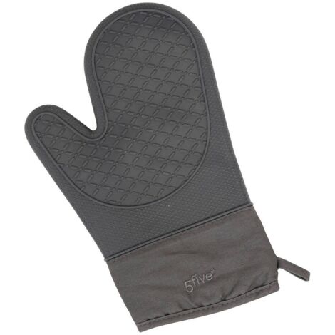 Guanto da cucina in silicone e cotone grigio - 5five