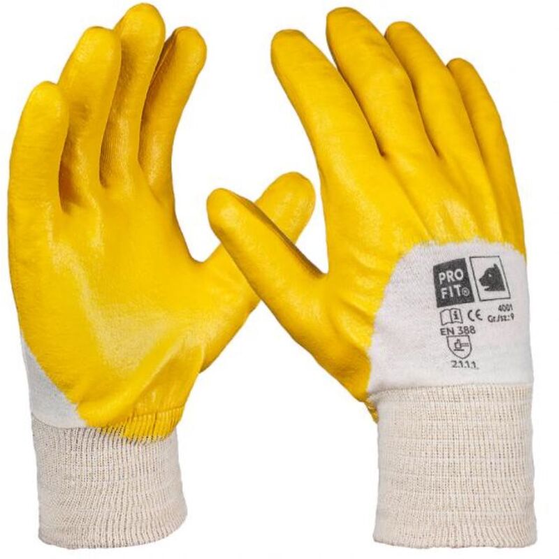 Guanto di nitrile standard giallo Gr. 11