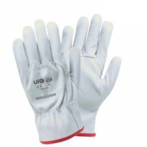 GUANTO FIORE VITELLO  TG.8 BIANCO
