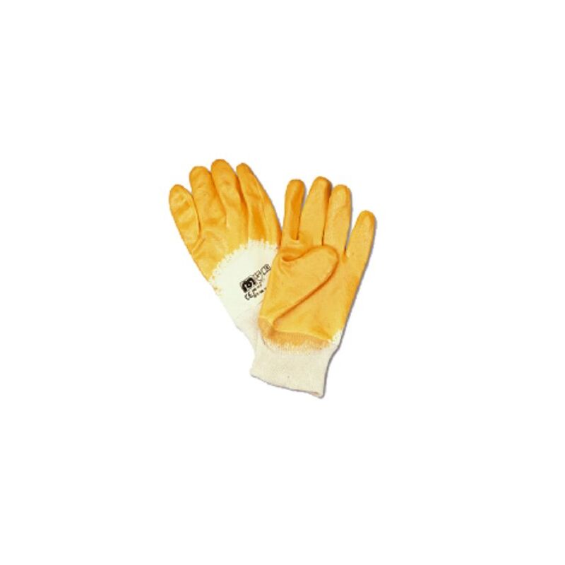 Image of Guanto in Nitrile Giallo con Cotone 688NTF 9