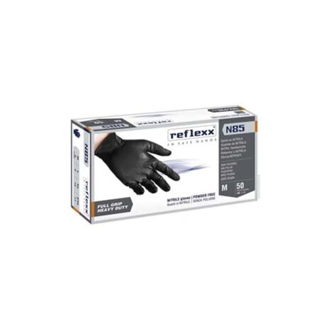 GUANTO IN NITRILE GRIP 3D GR.8,4 SENZA POLVERE NERO- - tg.L in conf. da 50 pz. - 2 pezzi