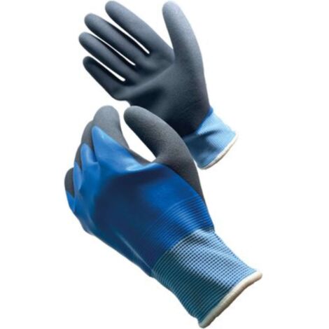 GUANTO LATTICE SCHIUMATO BLU WORKIT - MAGLIA LEGGERA SINTETICA BLU  8 - 12 paia