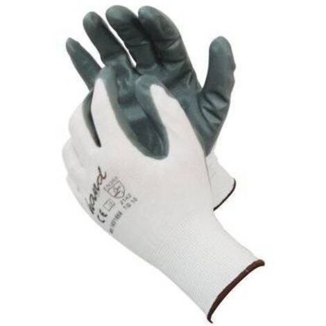 GUANTO NITRILE GRIGIO WORKIT - MAGLIA LEGGERA SINTETICO BIANCO  6 - 12 paia