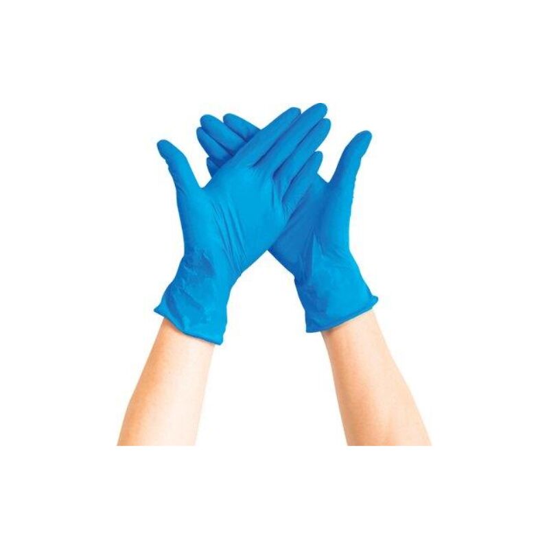 Image of Guanto nitrile monouso Hand n 3.5 aql 1,5 senza polvere cf=pz 100 xl (2 confezioni) Hand