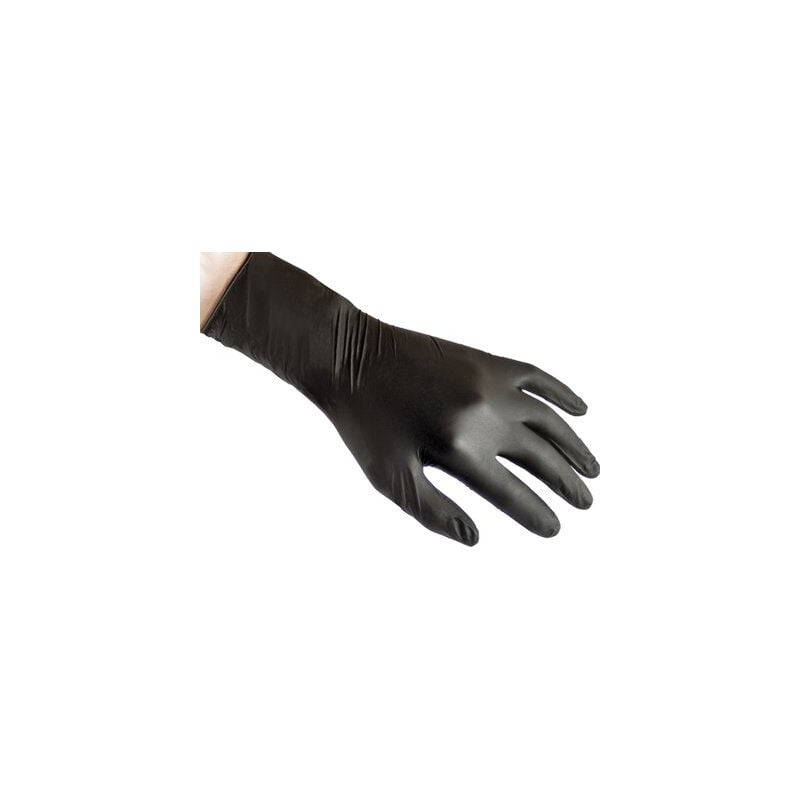 Guanto nitrile monouso nero 78 reflexx gr 4 aql