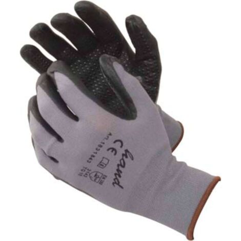 GUANTO NITRILE NERO PUNTINATO WORKIT - MAGLIA LEGGERA SINTETICO GRIGIO 10 - 12 paia