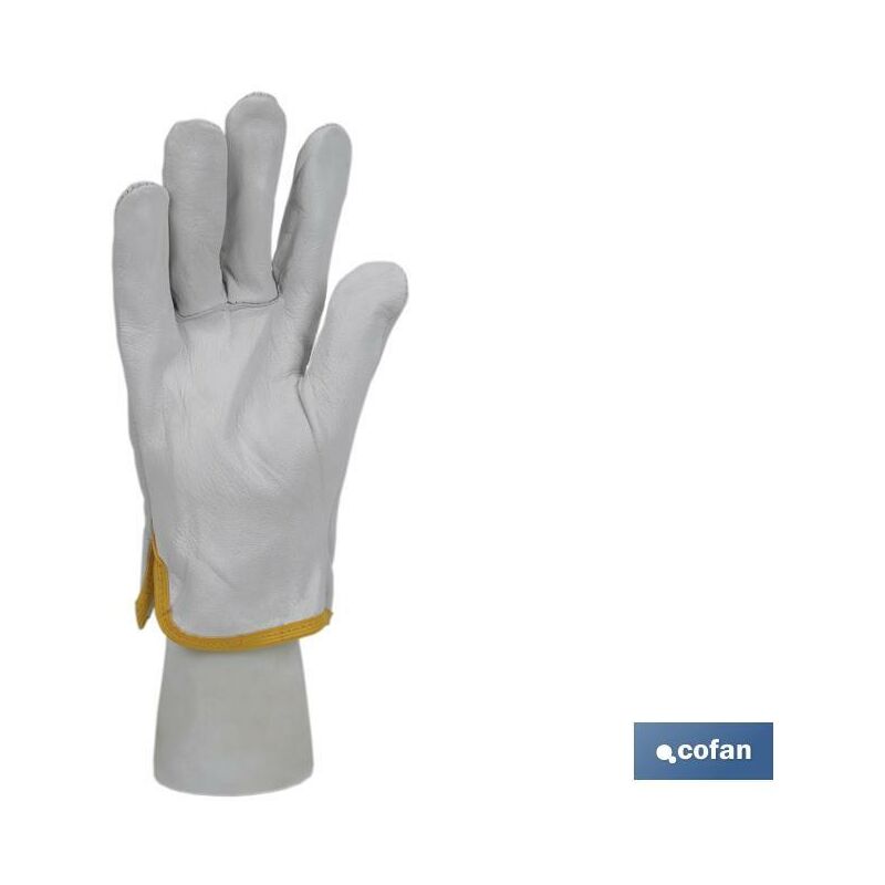 Guanti di pelle pieno fiore bovina Tatto