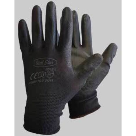 GUANTO POLIESTERE/POLIURETANO NERO CARDINALE Tg. 10