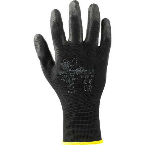 GUANTO POLIESTERE PU NERO