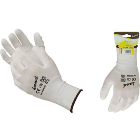 GUANTO POLIURETANO BIANCO WORKIT - MAGLIA LEGGERA SINTETICO BIANCO  7 - 12 paia