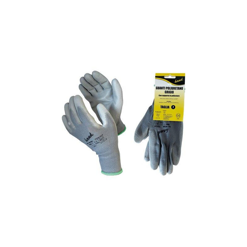 Guanto Poliuretano Grigio Hand • Maglia Pesante