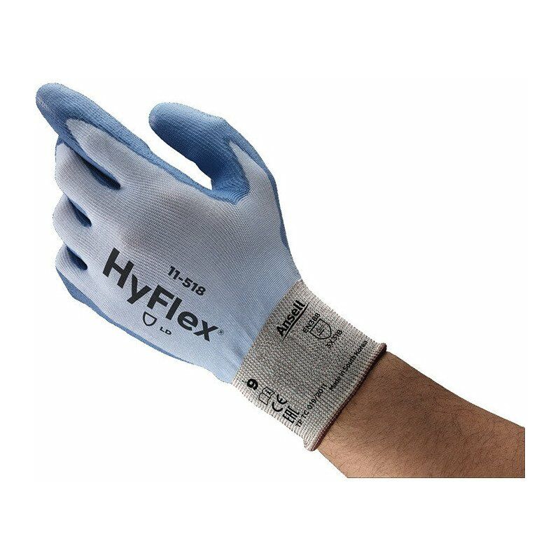 Image of Guanto protettivo resistente al taglio HyFlex® 11-518 Taglia 10 blu EN 388 PSA II 12 PA (confezione da 12)