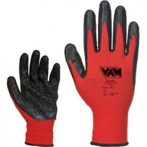 GUANTO RED MIX SPALMATO IN LATTICE CRINKLE Tg. 8 (M)