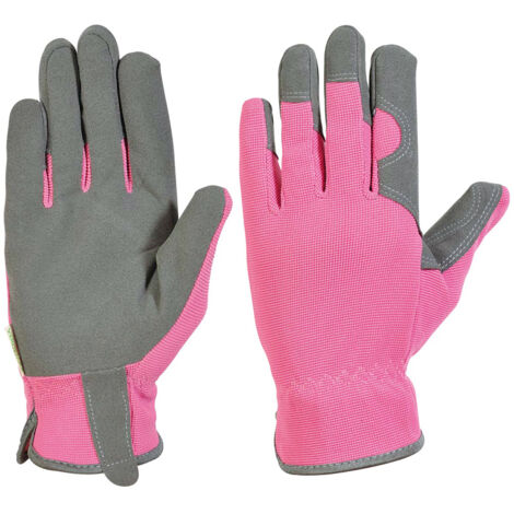 Guanto rosa e grigio TG. M Verdemax