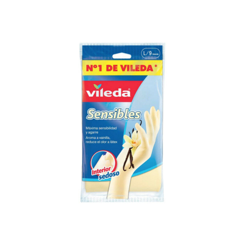 Image of Coppia di guanti VILEDA extra sottili alla vaniglia - Taglia L - Blanc