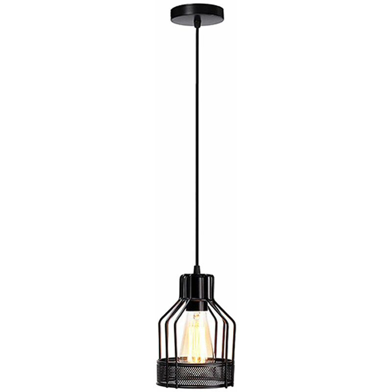 Guard Light Wire Ceiling Industrial Black Chandelier Pendant