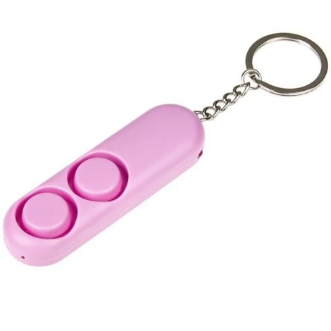 Guard YC-001-PI Piranha - Alarma personal de 2 sirenas con volumen de 130 dB, color rosa
