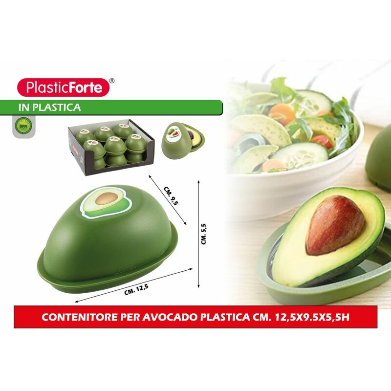 Image of Contenitore per avocado plastica CM.12,5X9,5X5,5h