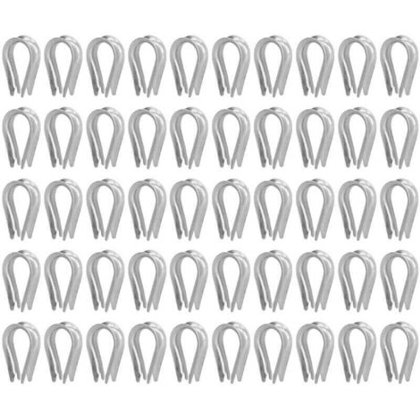Guardacabos de acero inoxidable para aparejos de vela (M4 (4 mm))