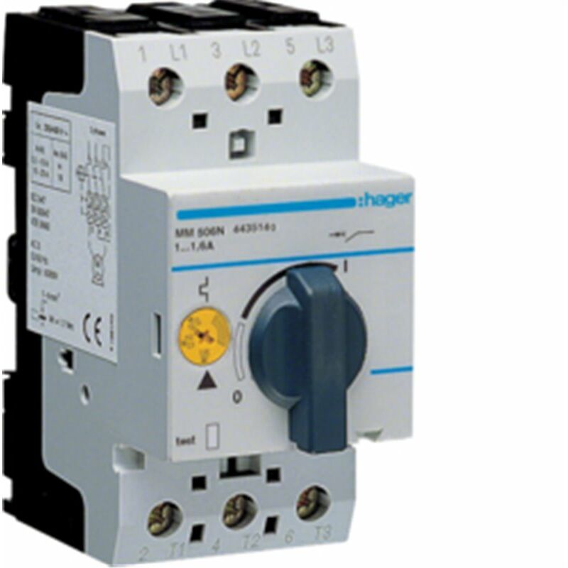 

Guardamotor 3P 1-1,6A MM506N - Hager