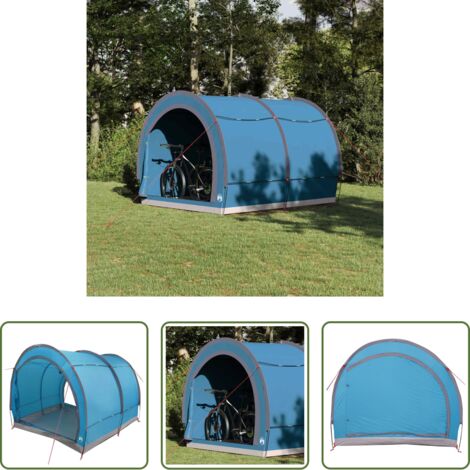 Guardar bicicleta -  Tienda para guardar bicicletas Azul 256 x 222 x 182 cm