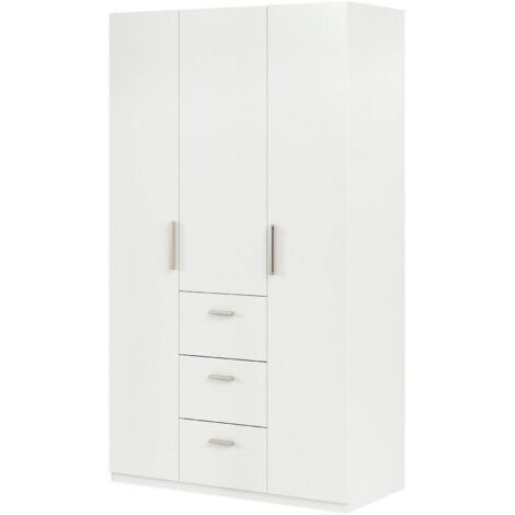 Guardaroba 3 Ante - Armadio Camera da Letto Bianco 52x81.5 cm
