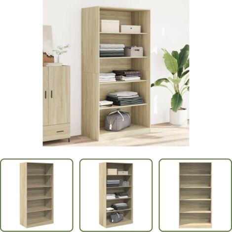 Guardaroba - Armadio Rovere Sonoma 100x50x200 cm in Legno tecnico