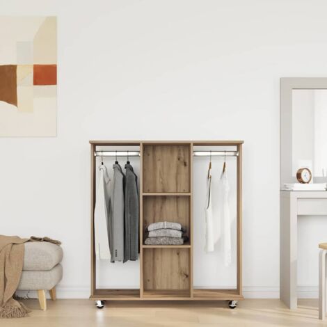 Guardaroba con lo scaffale rovere artigianale 102 x 38 x 110 cm vidaXL