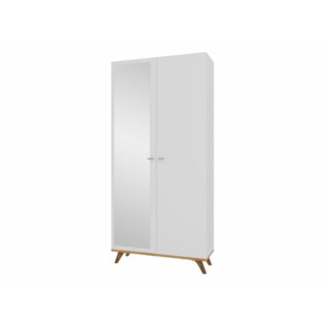 Guardaroba Levtena 103 , 190x90x35cm, Porte guardaroba: Battenti, Numero di ripiani: 0