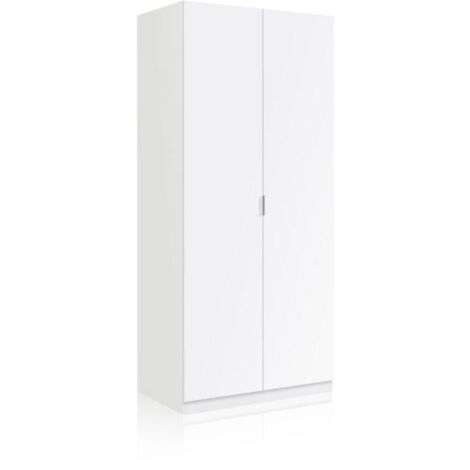 Guardarroba 2 Puertas - Armario Dormitorio Blanco 52x180h cm