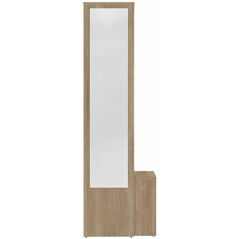 

Guardarropa VESTIBULO blanco y roble natural, 40 x 33 x 188 - blanco y roble natural