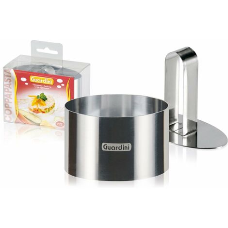 Guardini Accessori, Coppapasta ovale con stantuffo 9x5cm, Acciaio inox, Colore argento