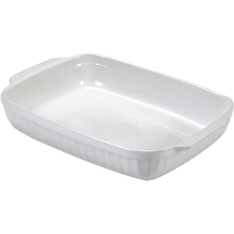 Guardini Ceramica C0TC7A Pirofila rettangolare media 30x18 cm, ceramica, Colore bianco