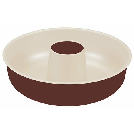 Guardini Chocoforme, Stampo ciambella 25cm, Acciaio con rivestimento antiaderente, Colore beige-cioccolato