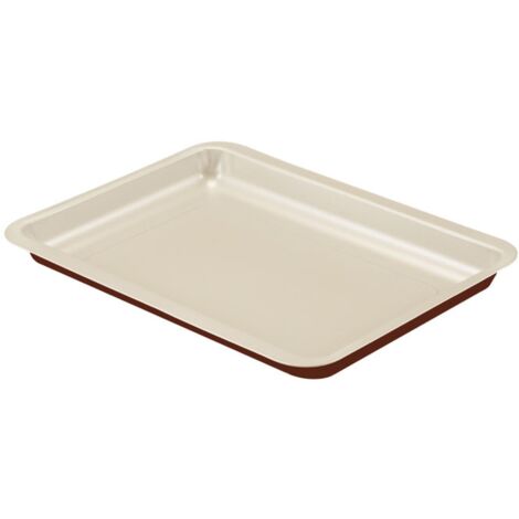 Guardini Chocoforme, Teglia rettangolare 26x37cm, Acciaio con rivestimento antiaderente, Colore beige-cioccolato