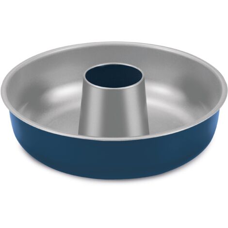 Guardini, Linea XBake, Stampo Ciambella 25cm, Acciaio con Rivestimento Antiaderente, “Acciaio green” con nuovo rivestimento PFAS free, Grigio/Blu