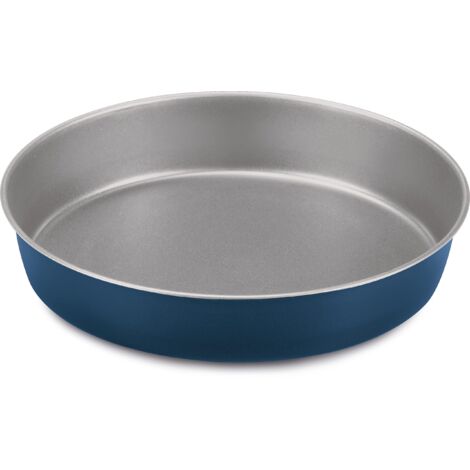 Guardini, Linea XBake, Tortiera Liscia 26 cm, Acciaio con Rivestimento Antiaderente, “Acciaio green” con nuovo rivestimento PFAS free, Grigio/Blu