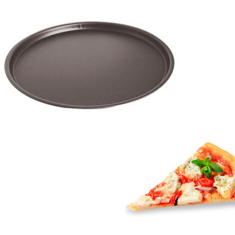 Bordi da forno Teglia per pizza rotonda Piatto da 8 pollici Bordo antiaderente per biscotti in acciaio al carbonio con bordi cerchiati 