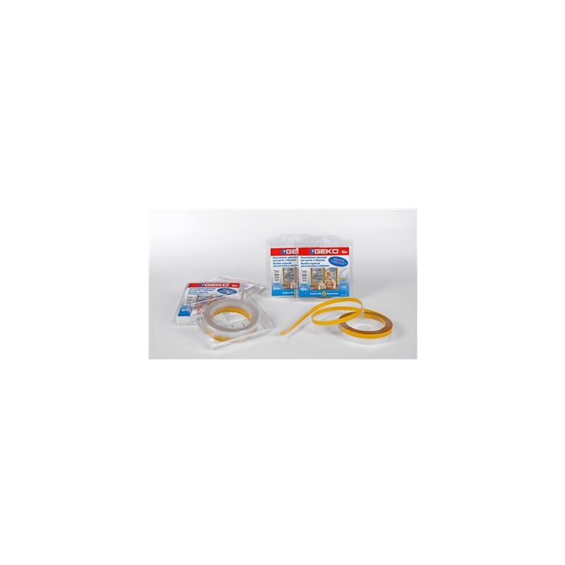 Guarnizione adesiva Geko per finestra/porta scorrevole tipo 'v' 10mx22mm trasparente