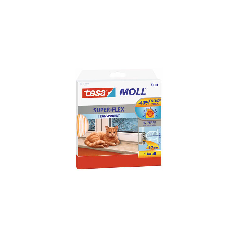 Image of Tesa - silicone tubolare trasparente moll 6 m x 9 mm - 05417-00200-02