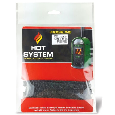 GUARNIZIONE AUTOADESIVA PIATTA PER STUFA MM. 15X2,5 MT. 6.00 pz