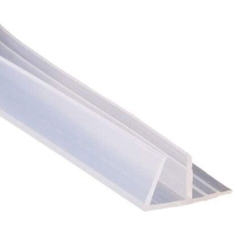 GUARNIZIONE BOX DOCCIA PROFILO F RICAMBIO SILICONE TRASPARENTE 6MM 2MT 74234