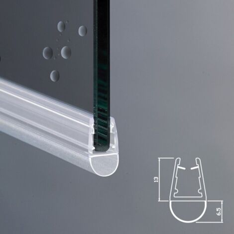 Guarnizione Box Doccia Ricambio Verticale  Vetro 4 mm 5 mm EC-423
